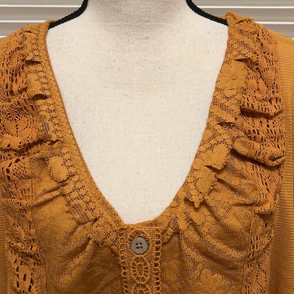 Free People Mae Top in Russet Orange, Size Small - Picture 5 of 17
